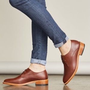 Nisolo Oliver oxfords in brandy size 8 women’s
